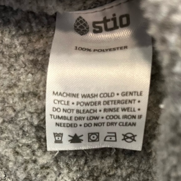 Stio Sweetwater Fleece Jacket Women’s Small Gray Outdoors Hiking Full Zip - Picture 7 of 10